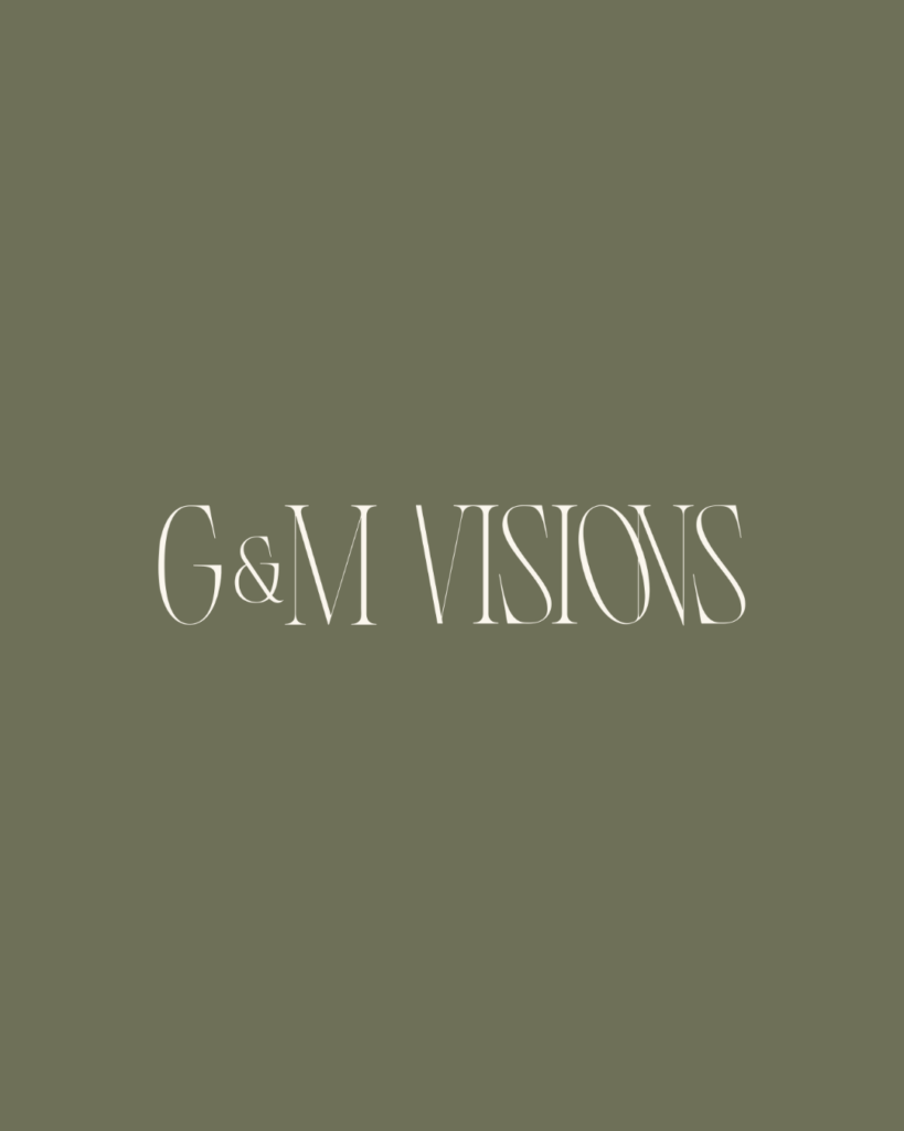 G&M Visions logo for Charleston, South Carolina destination wedding photographers.