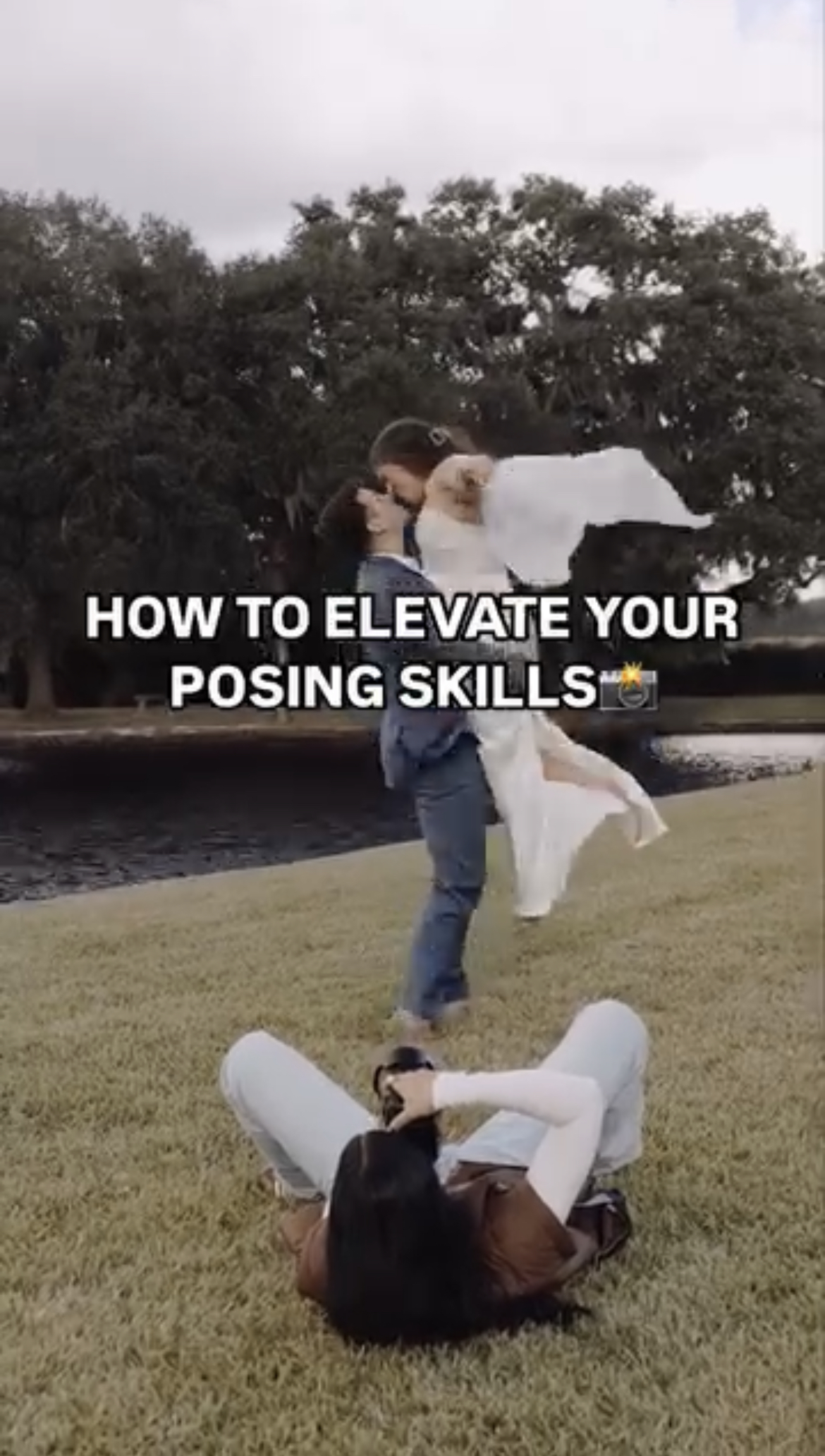 Reel on how to elevate your posing skills as a photographer.